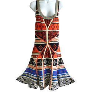 Diane Von Furstenberg DVF ilsa Dress Designer Desert Bands Revolve MSRP 498 S